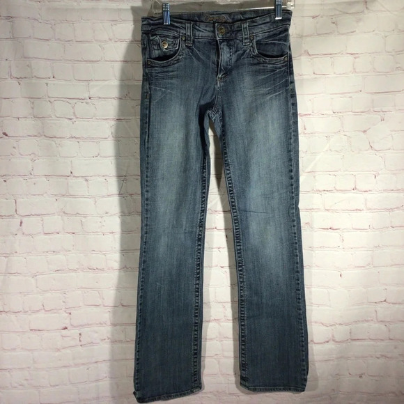 Common Genes Medium Wash Blue Denim Jeans - Size 6 - Picture 1 of 9